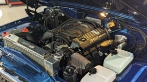 The 485 hp Hemi V-8 inside a 1977 Jeep Cherokee S restomod from Vigilante 4x4.