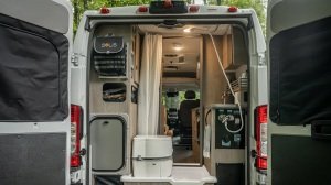 The Winnebago Solis Pocket 36B's wet bath