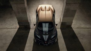 The one-off Bugatti Chiron Super Sport “Golden Era” hypercar.