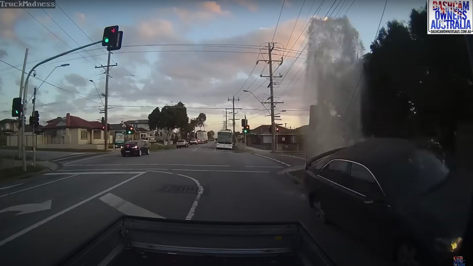 Video: Road-rage driver caught on dash-cam, crashes into fire hydrant