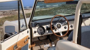 The interior of Gateway Bronco's Luxe-GT restomod.