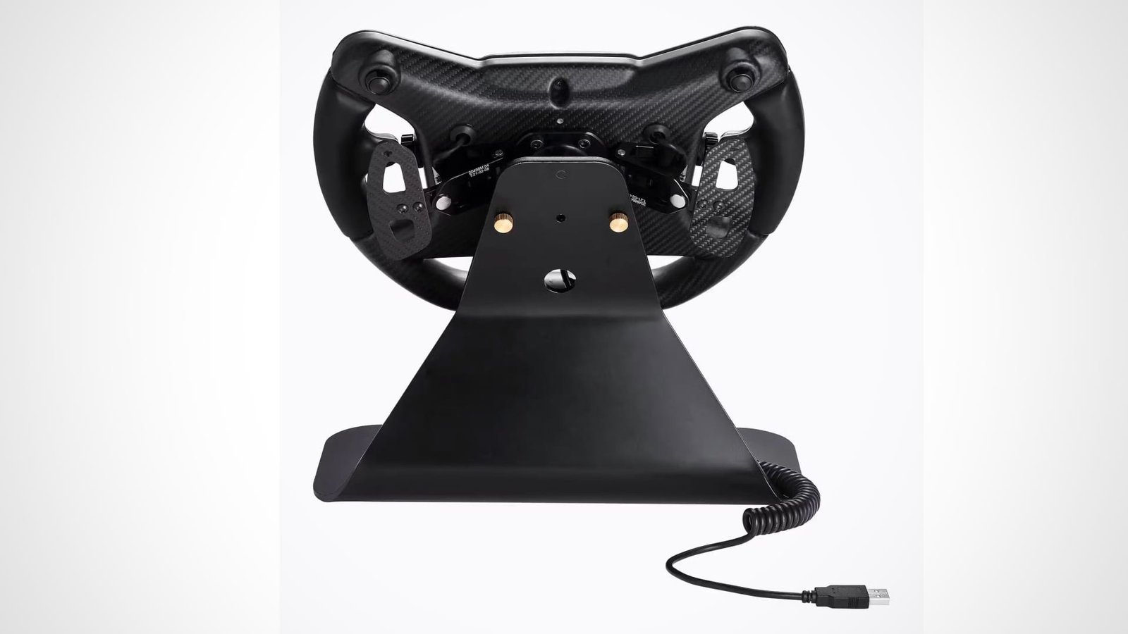 Porsche’s computer-game sim racing steering wheel costs Kia Picanto money