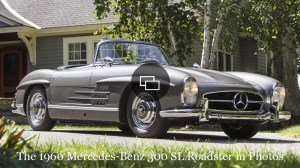 A 1960 Mercedes-Benz 300 SL Roadster.