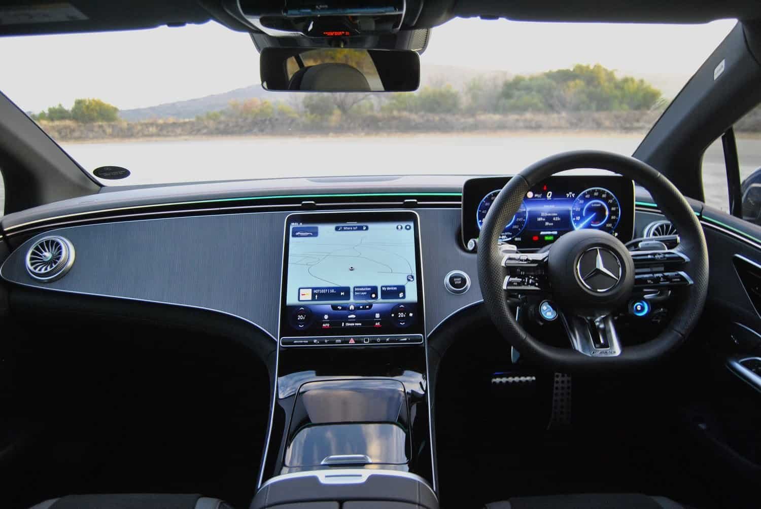 Testing Mercedes-AMG's all-electric EQE 43