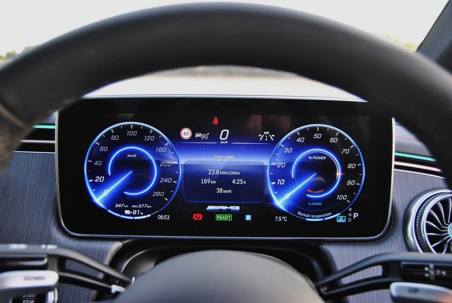 Testing Mercedes-AMG's all-electric EQE 43