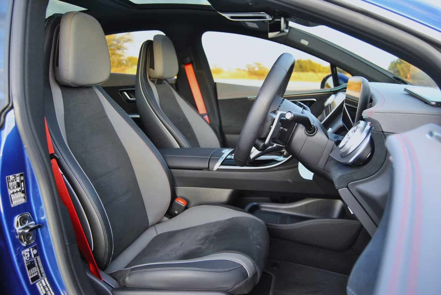 Testing Mercedes-AMG's all-electric EQE 43