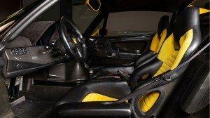 Inside the 1997 Ferrari F50 in Giallo Modena