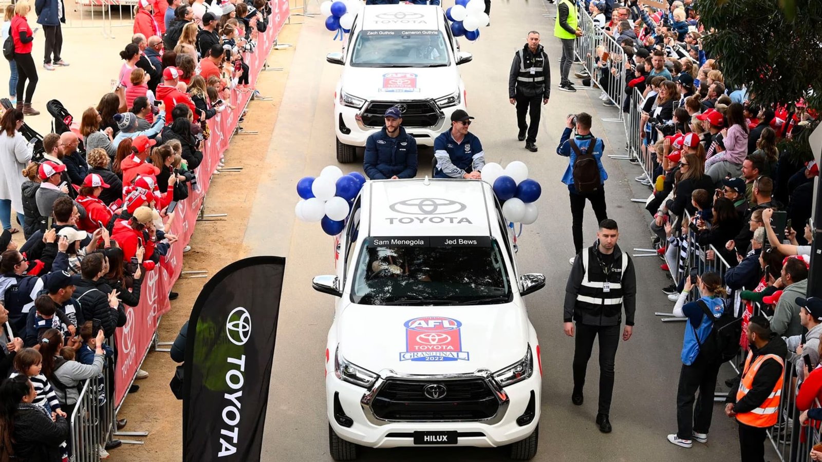 2023 AFL Grand Final Parade features classic Toyota HiLux utes