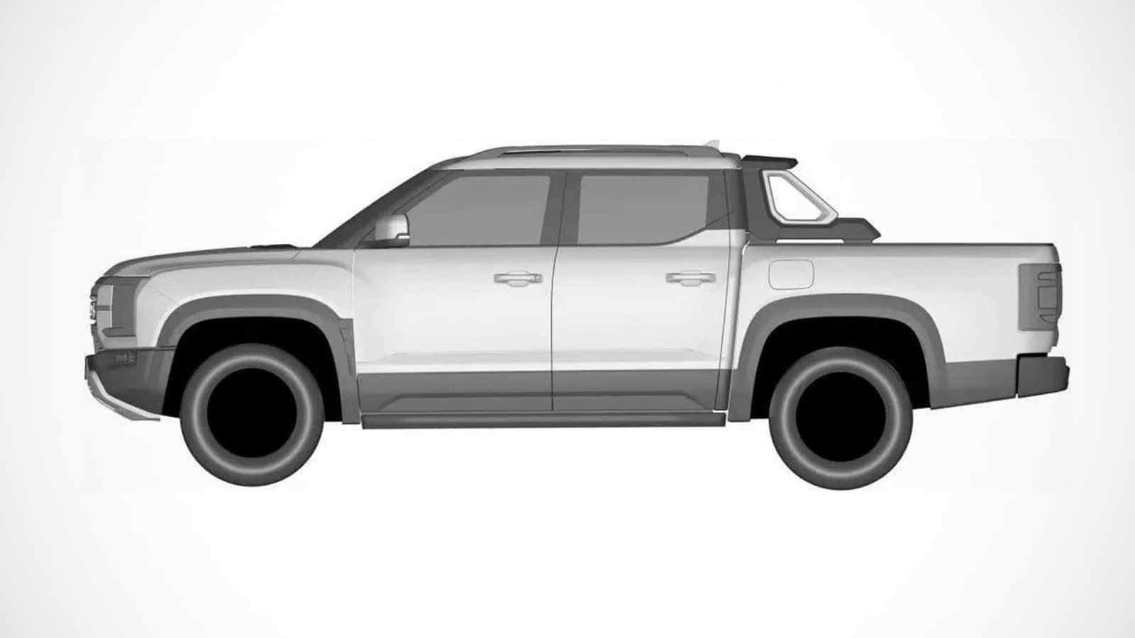 BYD ute leaked in patent images