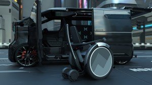 The Toyota Kayoibako concept configured for wheelchair transport