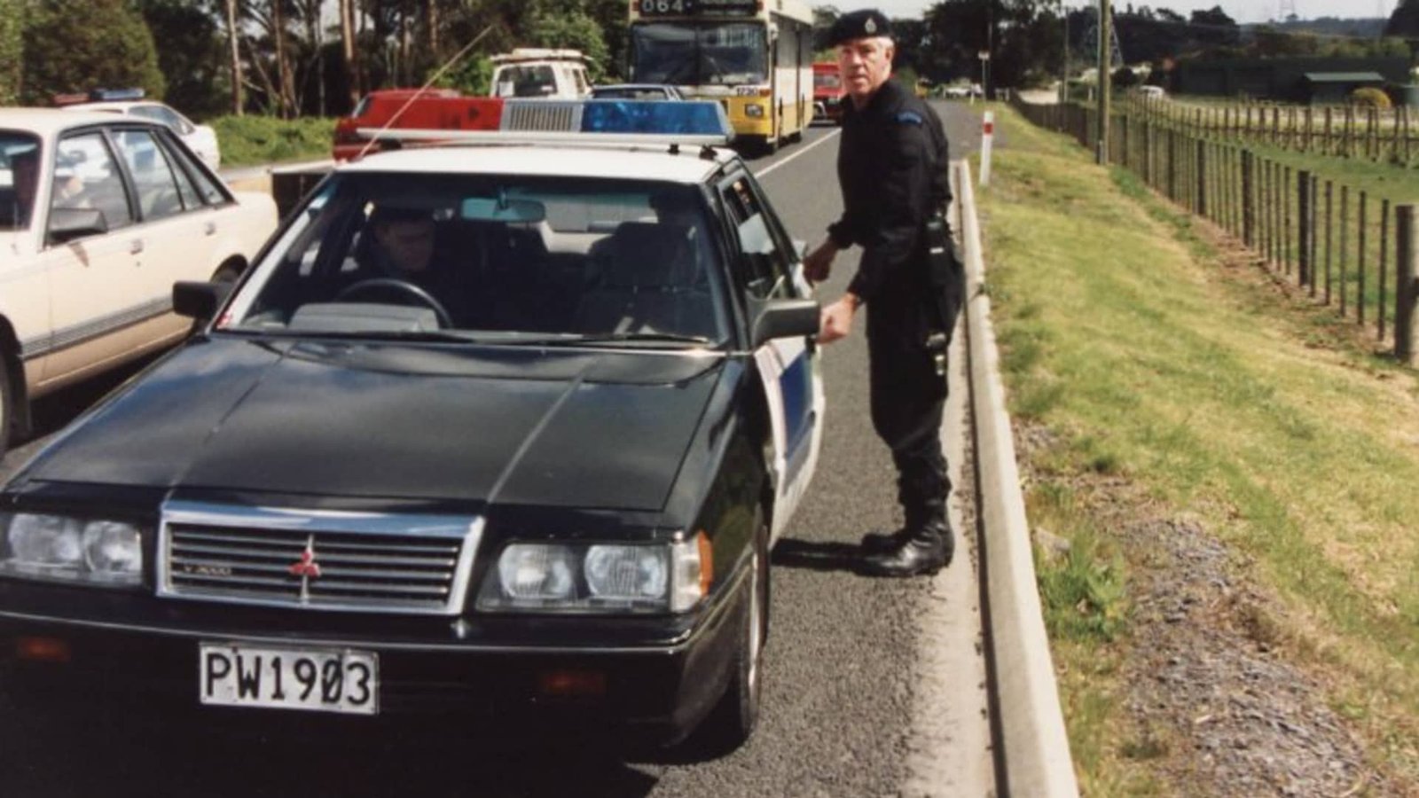 Someone is restoring a 1988 Mitsubishi Magna police car