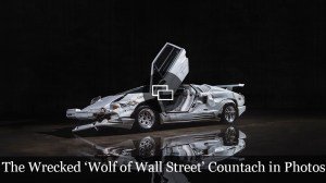 The Wrecked 1989 Lamborghini Countach from ‘The Wolf of Wall Street’ in Photos