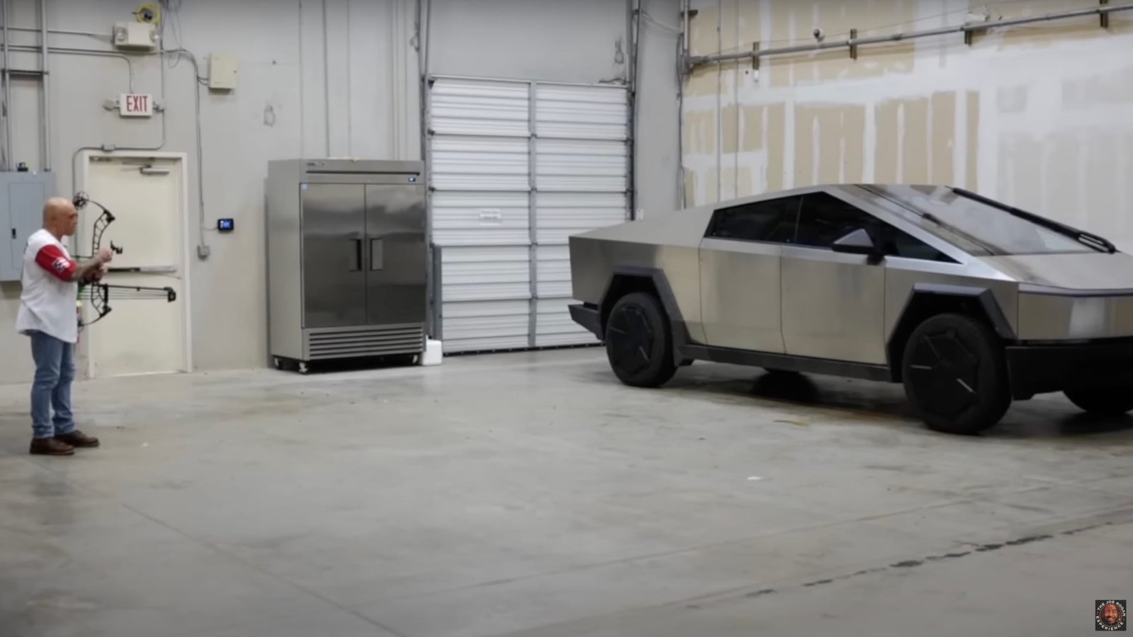 Tesla Cybertruck shot with crossbow after Elon Musk makes bet with Joe Rogan