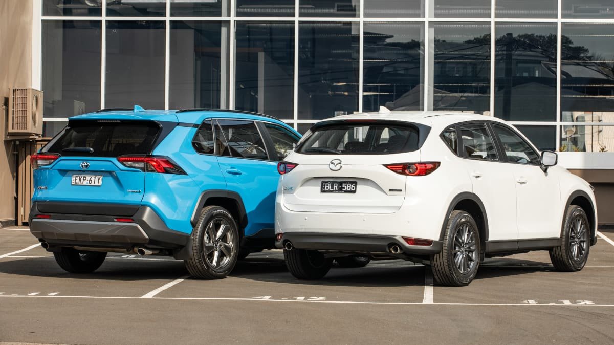 2021 Mazda CX-5 Maxx Sport 2WD v Toyota RAV4 GXL Hybrid comparison-0