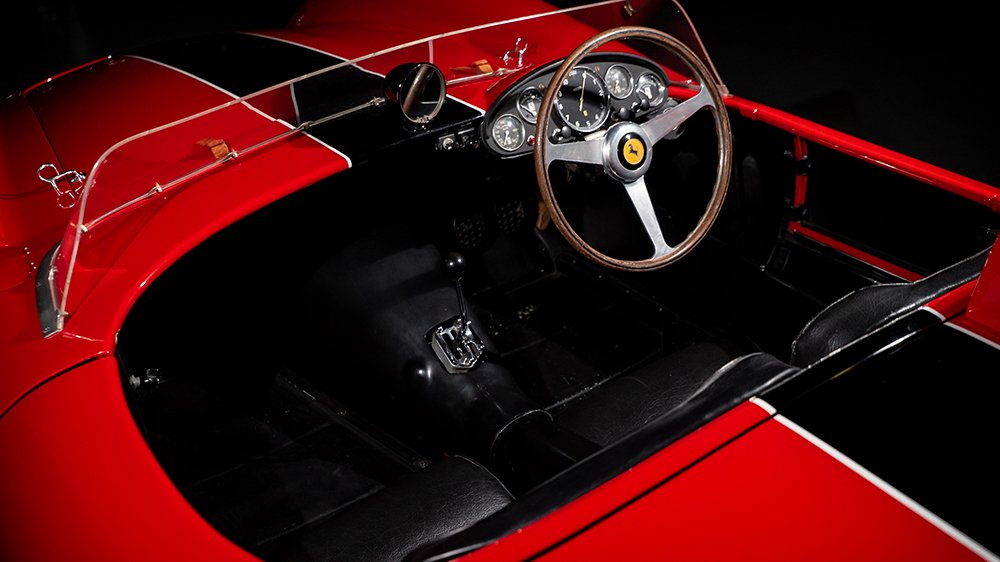 Inside the 1957 Ferrari 500 TRC Spider by Scaglietti's inline-four engine