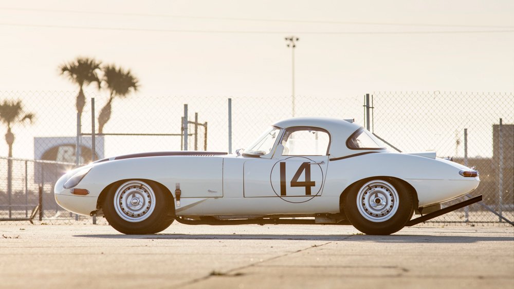 One of Briggs Cunningham's 1963 Jaguar E-Type Lightweight race cars.