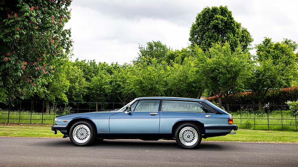 The 1987 Jaguar XJ-S V12 HE Lynx Eventer by Paolo Gucci fromt he side