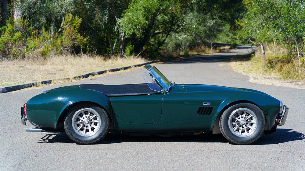 The 1966 Shelby Cobra 427 Mark III from the side