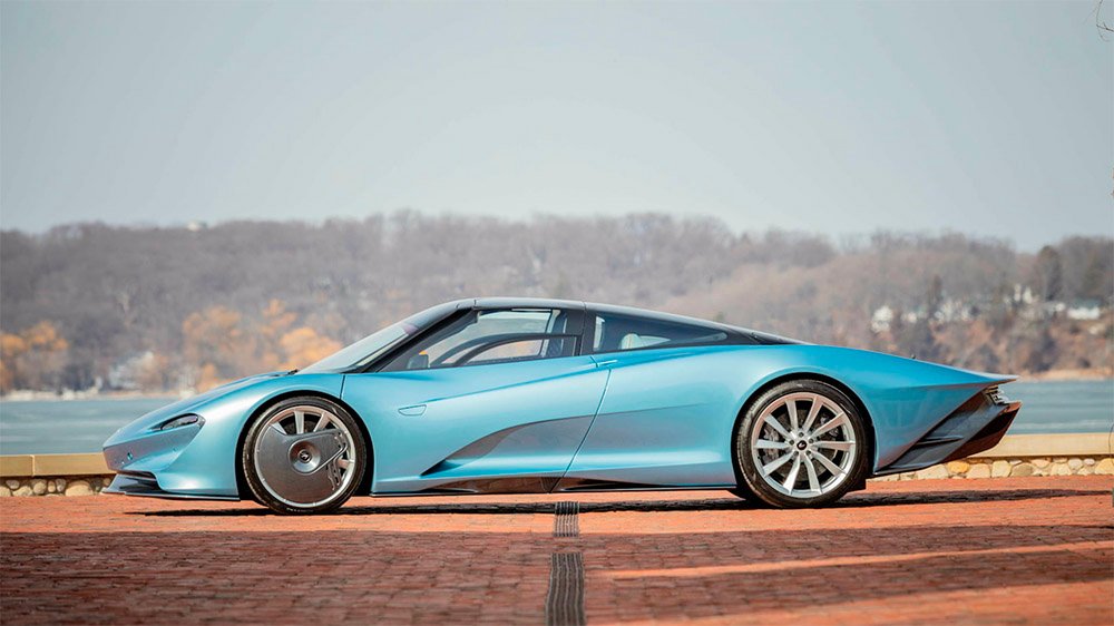 The Inside the 2020 McLaren Speedtail from the side