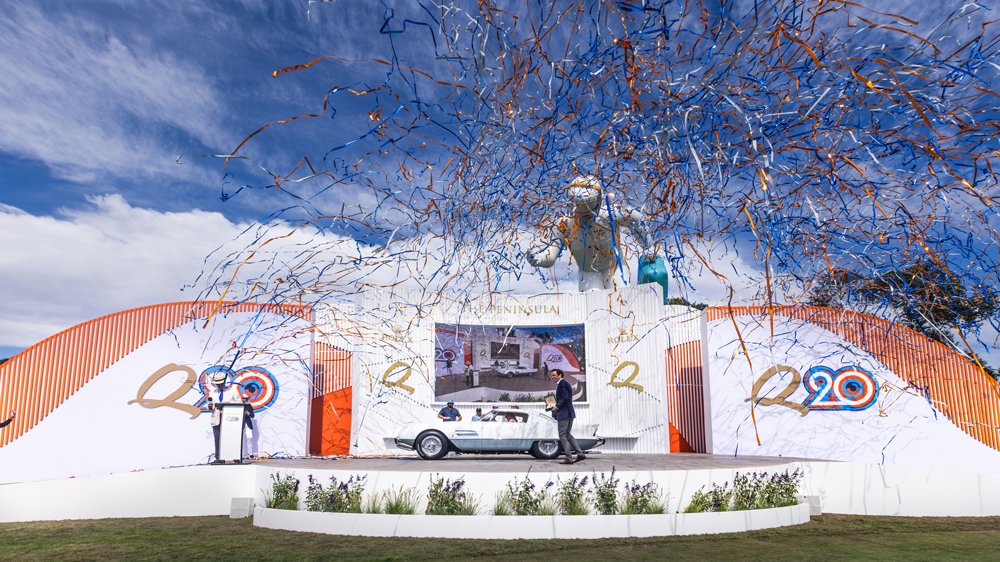 The Best of Show winner being crowned at the Quail, a Motorsport Gathering 2023.