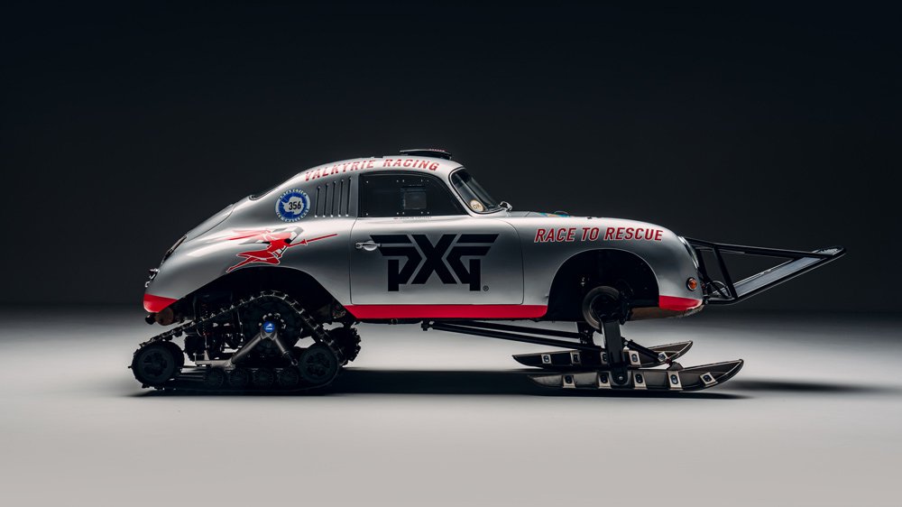 Renee Brinkerhoff's Porsche 356 that's been heavily modified for her Antarctica expedition.