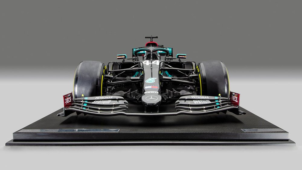 Amalgam Collection's 1:4 scale recreation of Lewis Hamilton’s Mercedes-AMG F1 W11 EQ Performance Formula 1 car