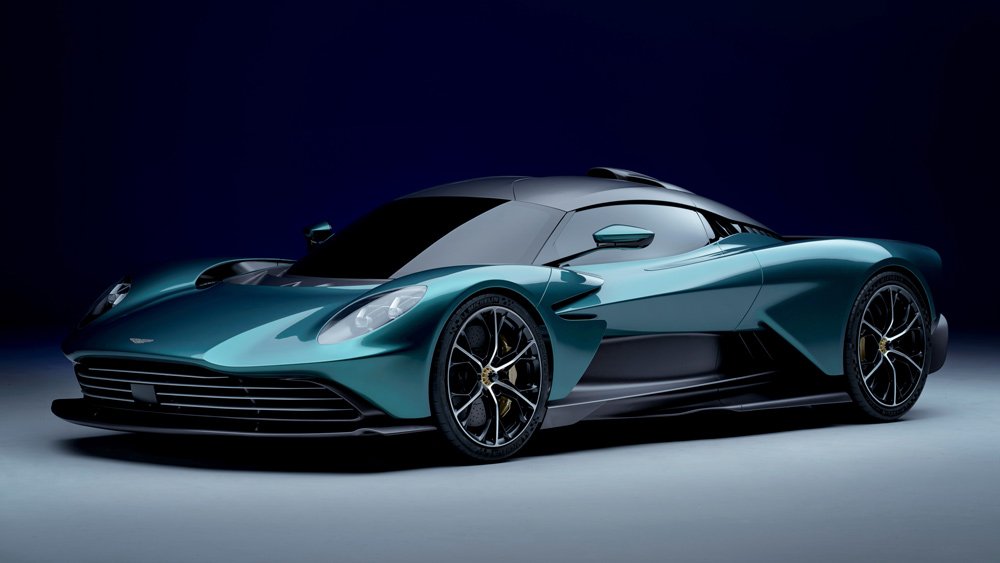 The hybrid Aston Martin Valhalla supercar.