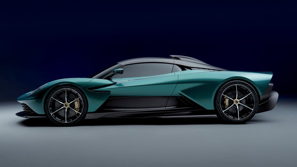 The hybrid Aston Martin Valhalla supercar.