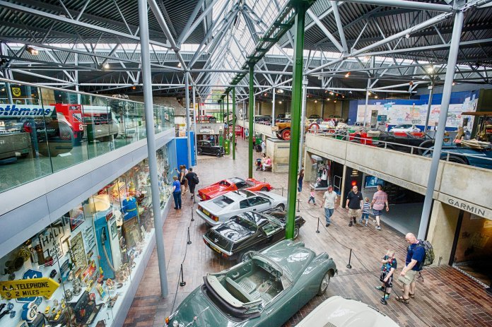Vehicle workshop at the National Motor Museum at Beaulieu