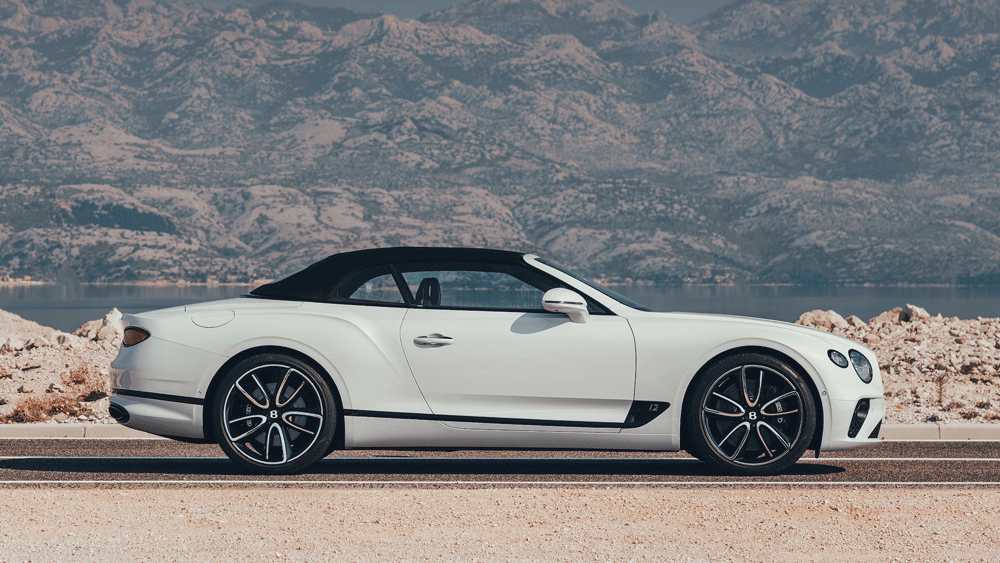 The Bentley Continental GT Convertible.