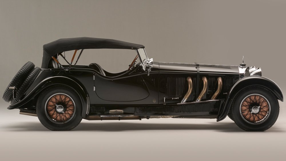 A 1928 Mercedes-Benz 26/120/180 S-Type Supercharged Sports Tourer.