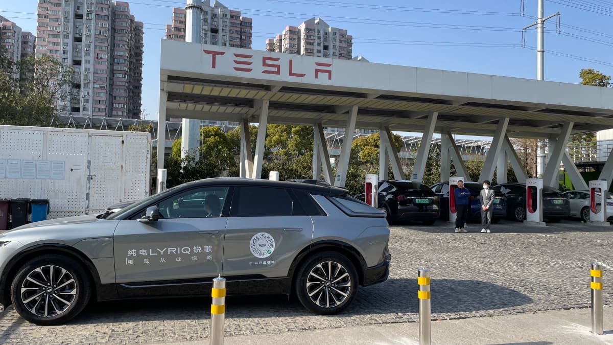 Cadillac busted offering test drives at Tesla charging stations in China