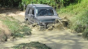 A driver learns to overcome off-road challenges in a Cameron Advanced Mobility course.