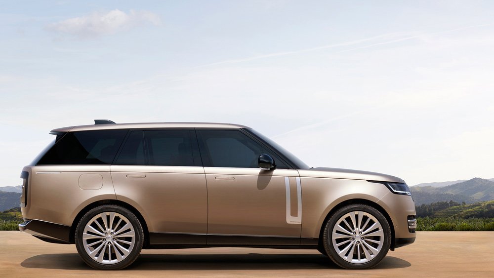 The redesigned Range Rover SUV.