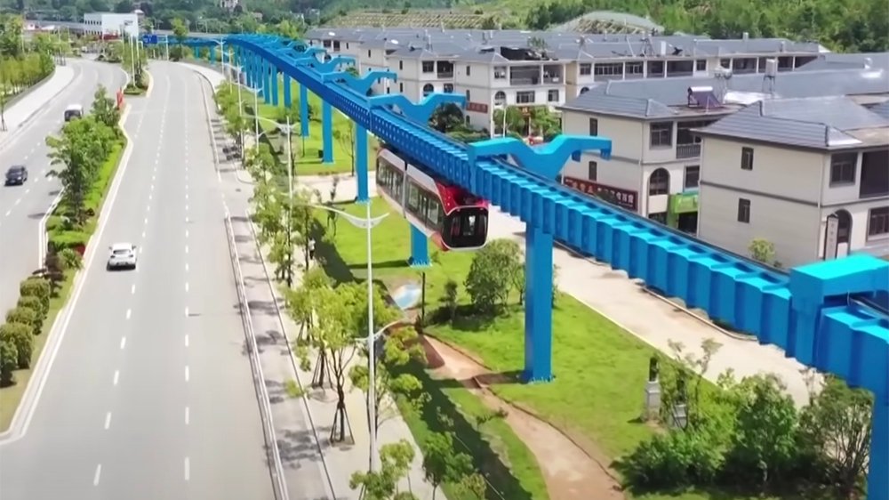 Red Rail, the world’s first suspended maglev train
