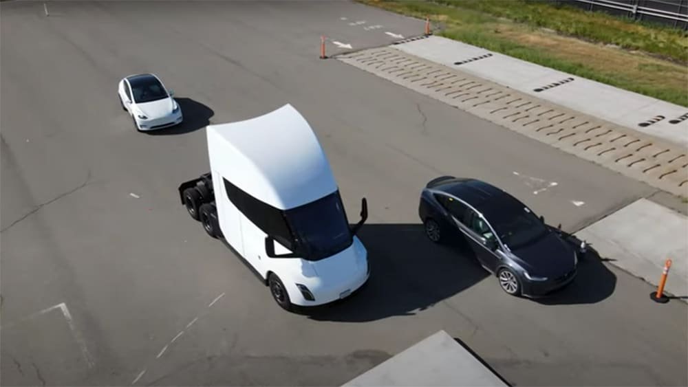 Tesla Model X Plaid and Semi