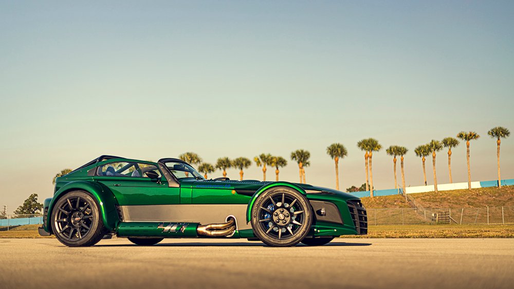 The Front 3/4 view of the US-Spec Donkervoort D8 GTO Individual Series from the side