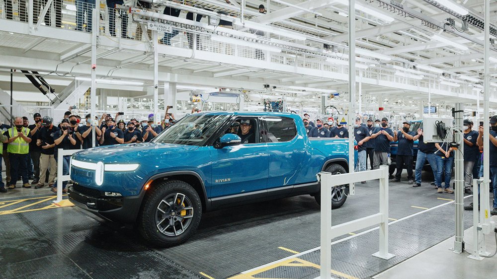The first Rivian R1T built for a customer