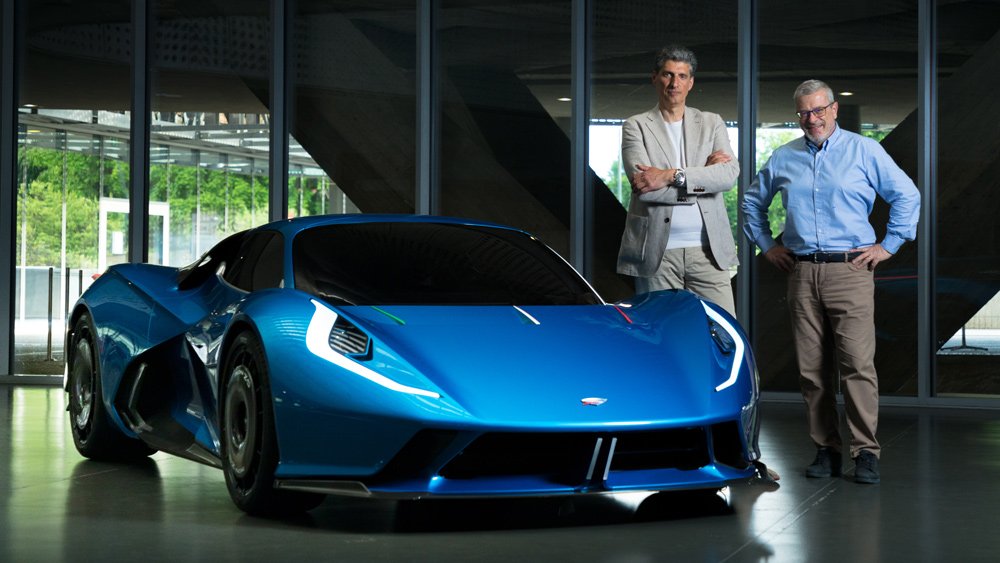 The all-electric Estrema Fulminea hypercar prototype.
