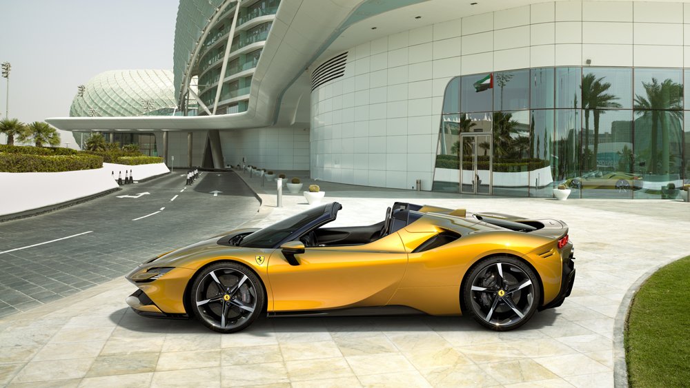 The Ferrari SF90 Spider.