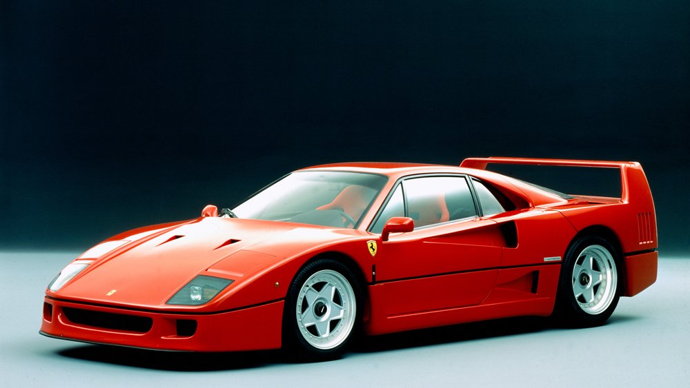 A 1988 Ferrari F40.