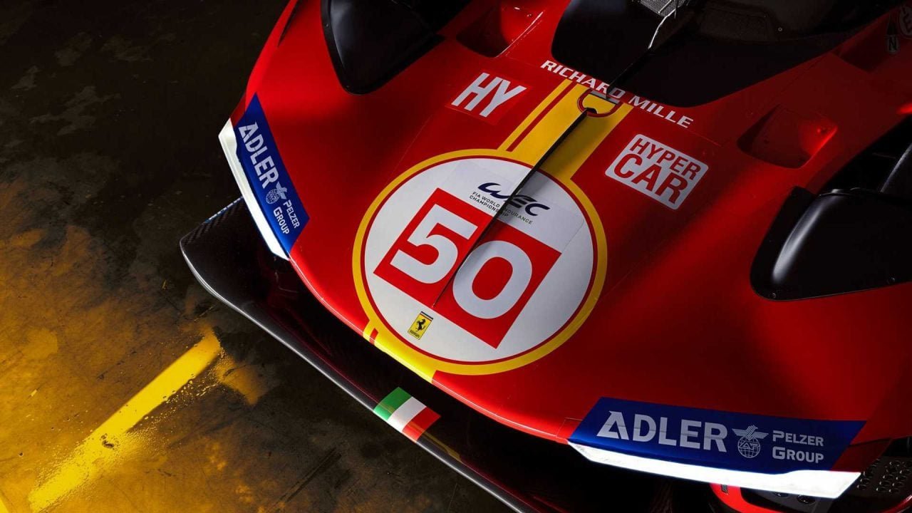 2023 Ferrari 499P LMH race car