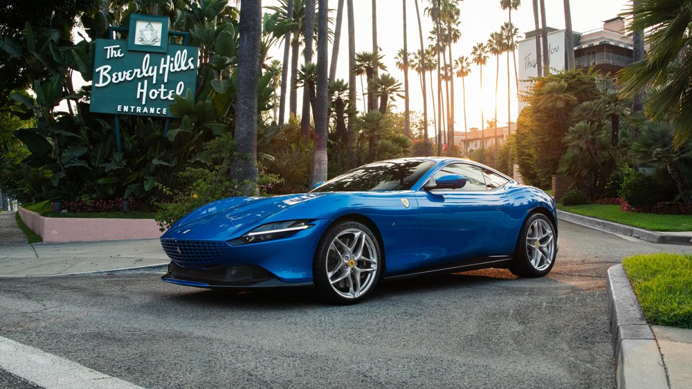 The Ferrari Roma in Southern California.