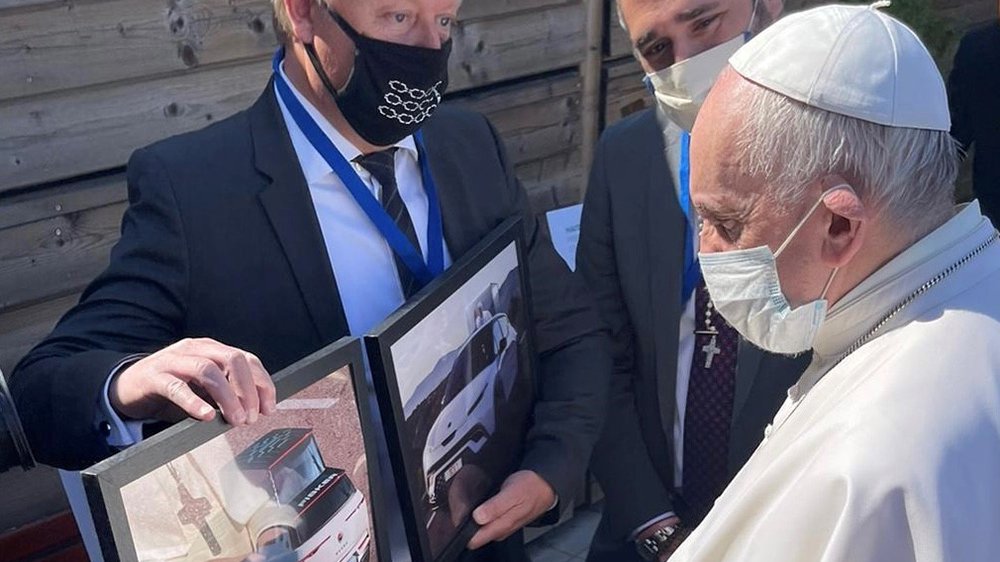 Fisker Ocean Popemobile