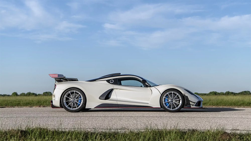 The Hennessey Venom F5 Revolution from the side