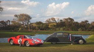 The 1964 Ferrari 250 LM and the 1935 Voisin C25 Aerodyne named Best of Show in the Concours de Sport and Concours d'Elegance categories, respectively, at the 2023 Amelia Island Concours d'Elegance.