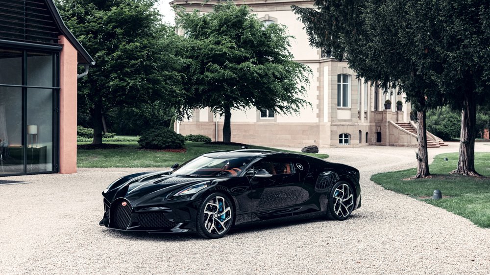 The Bugatti La Voiture Noire hypercar.