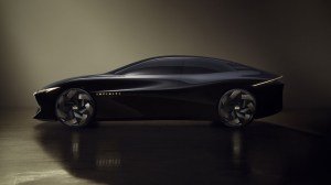 The Infiniti Vision Qe concept from the side