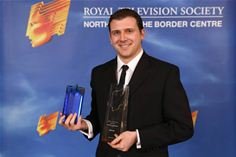 Jason Collins from ZeroLight collects Royal Television Society Award for Innovation