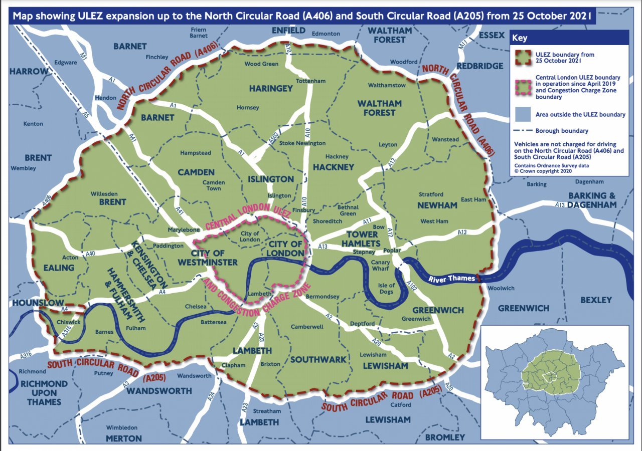 Hagerty London map